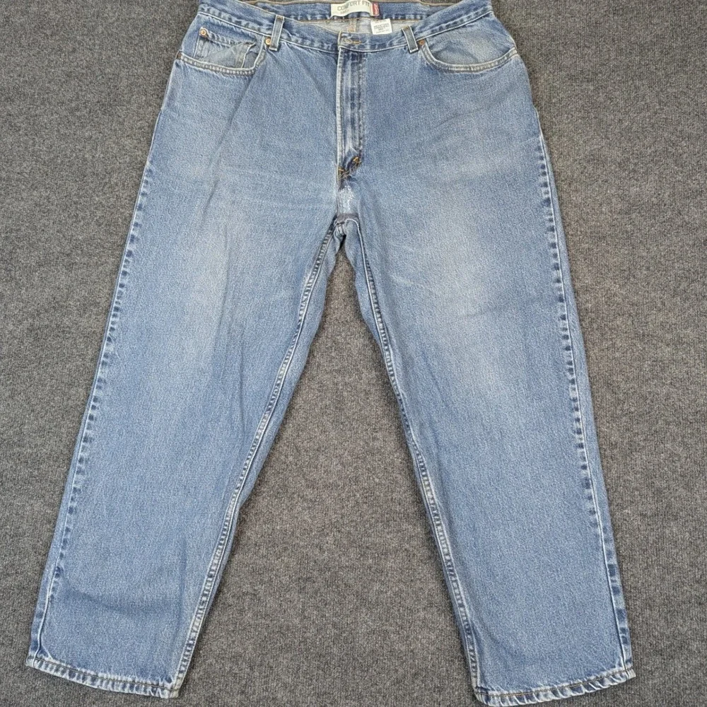 Vintage Levi's 560 Comfort Fit Mens Blue Jeans W42 L32 Relaxed Tapered Leg Denim